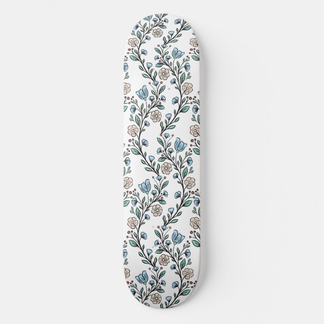 Skateboard Patrón rococó (Anverso)