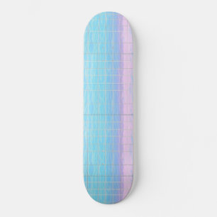 Skateboard Patrón rosa azul de vaporwave digital fresco de es