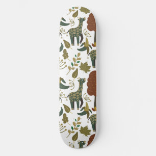 Skateboard Patrón sin fisuras   colorido patrón floral