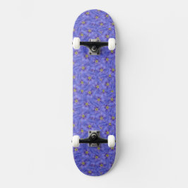 Skateboard Patrón sin foco azul