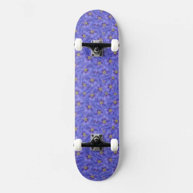 Skateboard Patrón sin foco azul (Anverso)