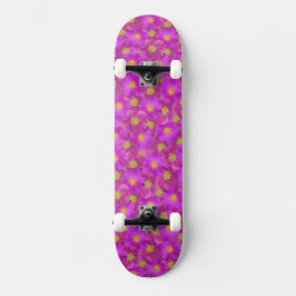 Skateboard Patrón sin soldadura de Rosa salvaje