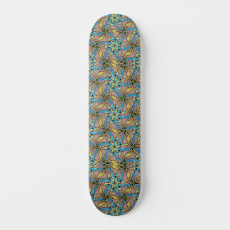 Skateboard Patrón trenzado de mano tribal Pastel