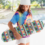 Skateboard Patrón tribal colorido moderno de Guay<br><div class="desc">Este diseño moderno presenta un diseño tribal moderno y moderno.</div>