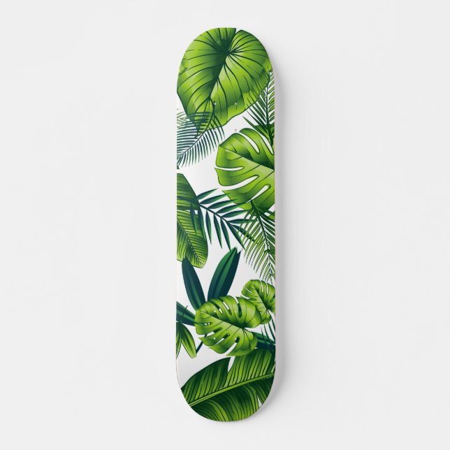 Skateboard Patrón tropical (Anverso )