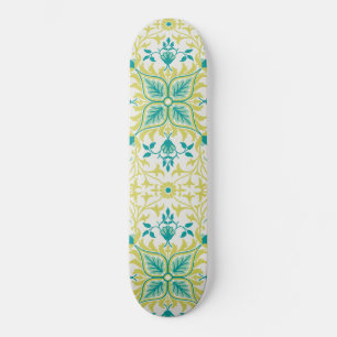 Skateboard Patrón vírico (de William Morris)