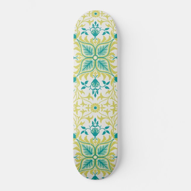 Skateboard Patrón vírico (de William Morris) (Anverso)