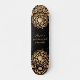 Skateboard Patrón y cita de moda de Mandala