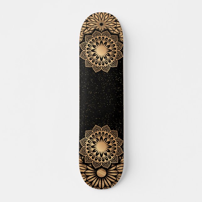 Skateboard Patrón y cita de moda de Mandala (Anverso )