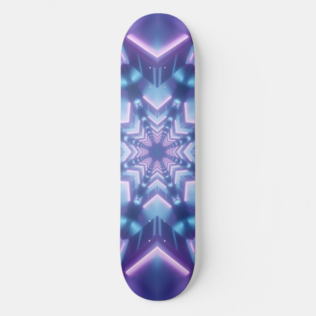 Skateboard Patrones de arte trippy (Anverso)