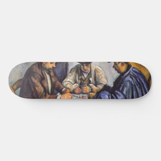 Skateboard Paul Cezanne - Los jugadores de cartas (Horz)