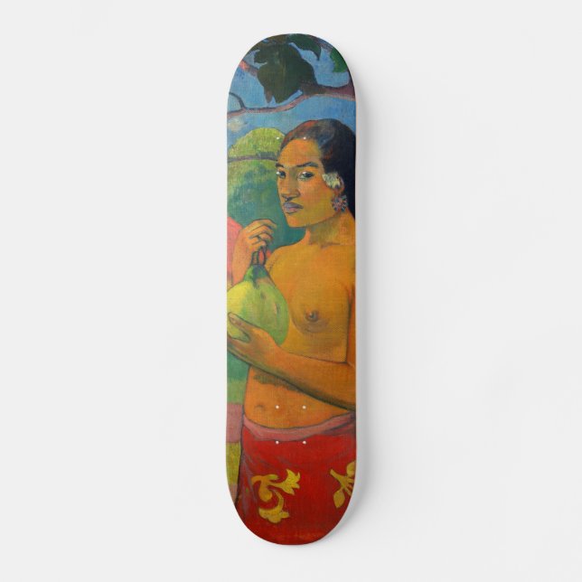 Skateboard Paul Gauguin - Mujer sosteniendo un fruto (Anverso)
