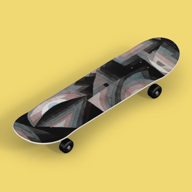 Skateboard Paul Klee Guay Vintage Resumen de arte (Subido por el creador)