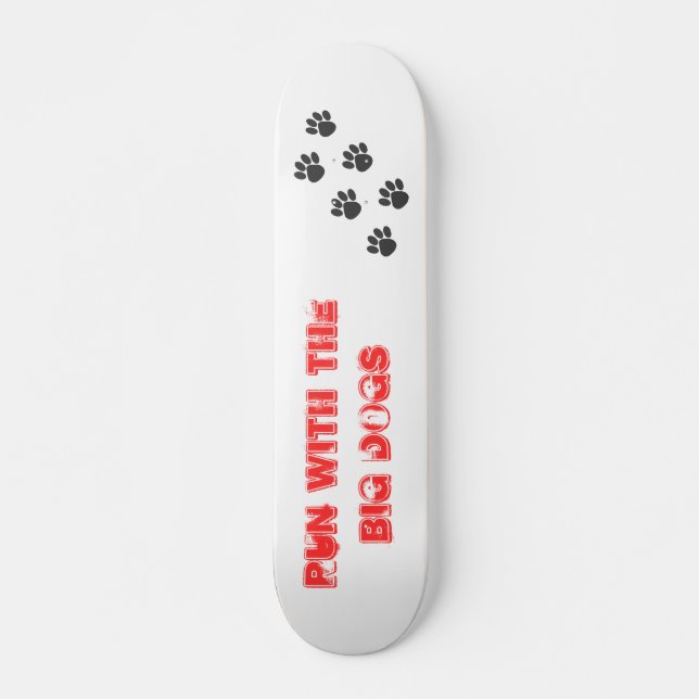 Skateboard PawPrintTrail, funcionamiento con los perros (Anverso )