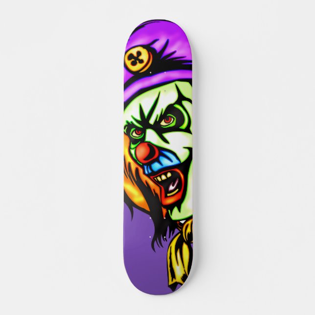 Skateboard Payaso malvado mortal (Anverso )
