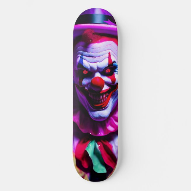 Skateboard payaso temible (Anverso)