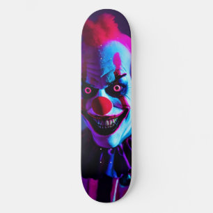 Skateboard payaso temible