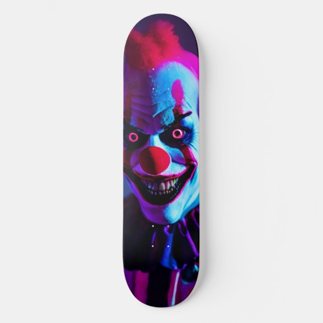 Skateboard payaso temible (Anverso)