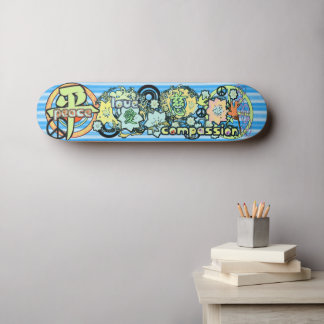 Skateboard Paz-Amor-Compasión-Kanji - - - -