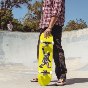 Skateboard Paz Amor Pie Grande Hippie Divertido Amante de Pie