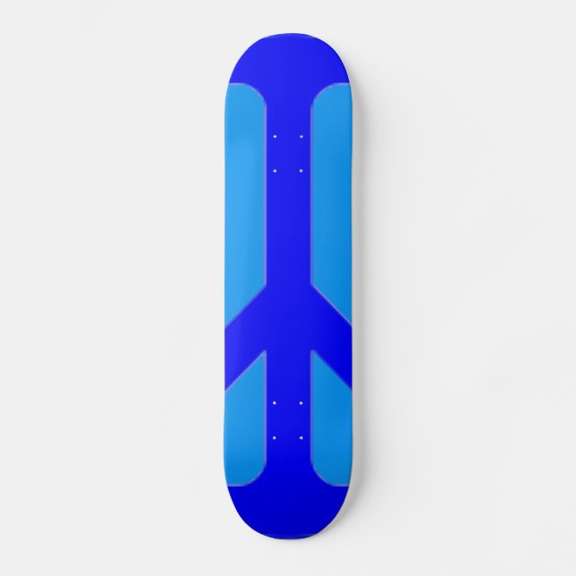 Skateboard Paz Azul (Anverso)