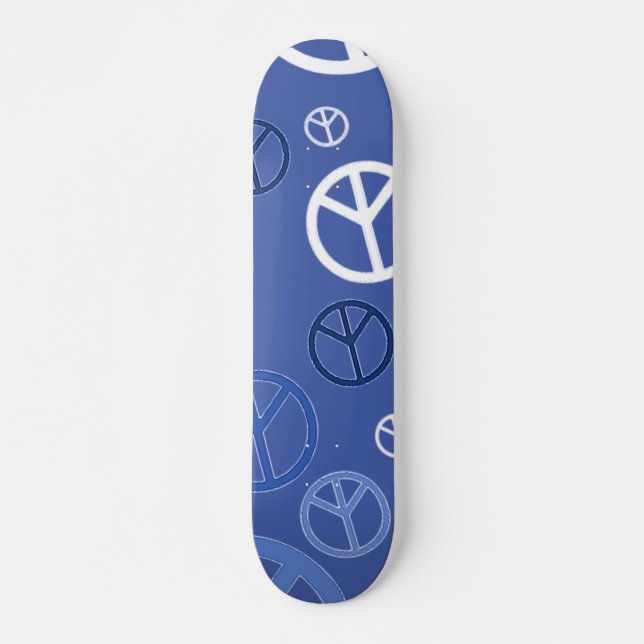 Skateboard Paz de azul (Anverso )