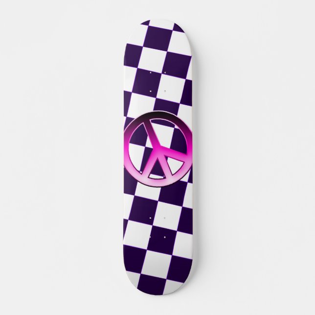 Skateboard Paz rosada (Anverso )