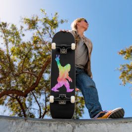 Skateboard Peace Love Bigfoot