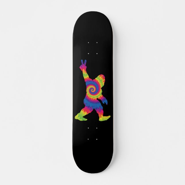 Skateboard Peace Love Bigfoot - Amantes de pie grande (Anverso )