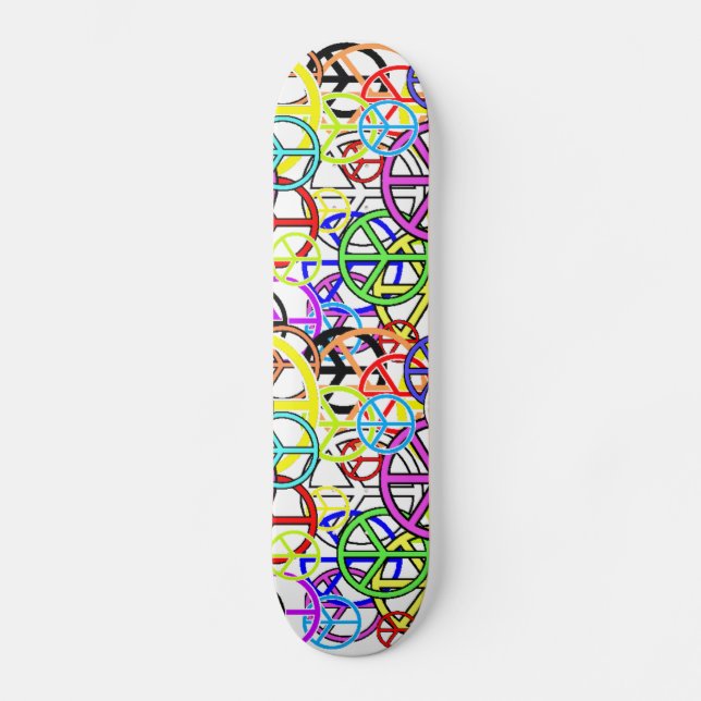 Skateboard peacesigns (Anverso)