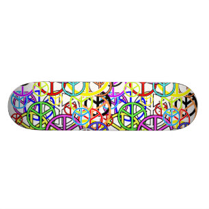 Skateboard peacesigns