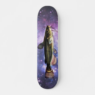 Skateboard Peces en el espacio profundo