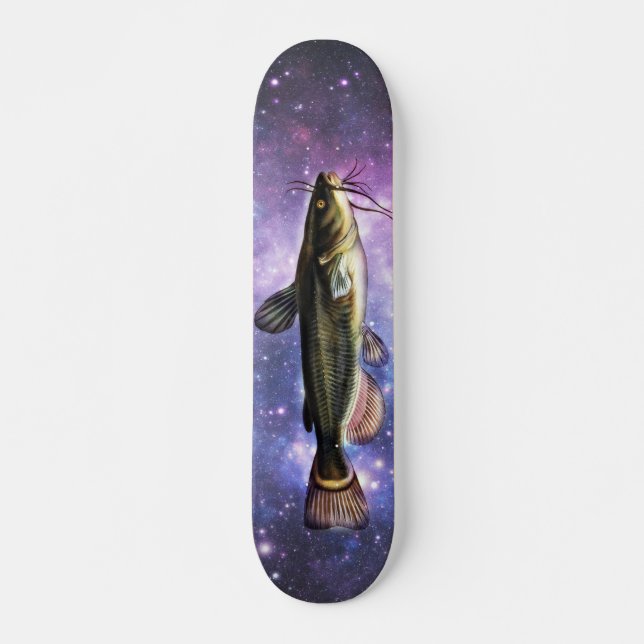 Skateboard Peces en el espacio profundo (Anverso )