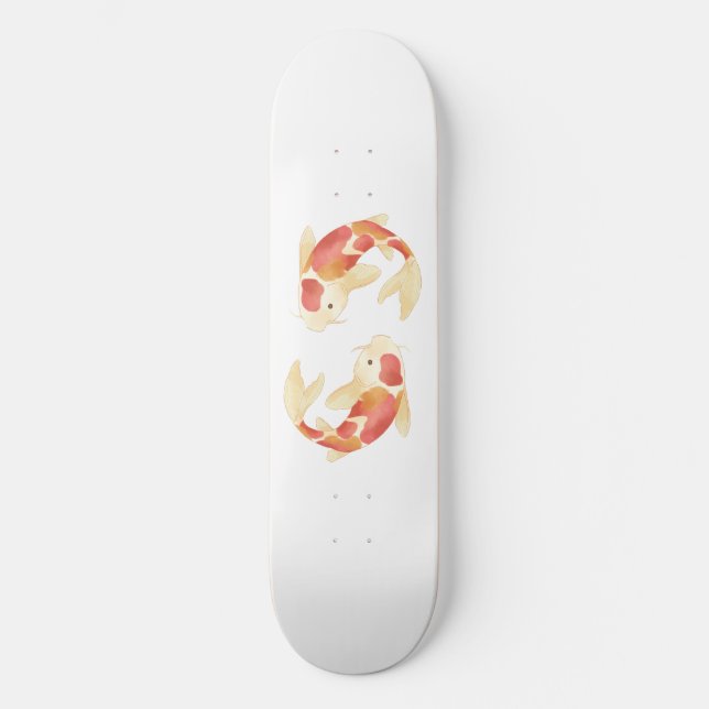 Skateboard Peces Koi Japoneses (Anverso)