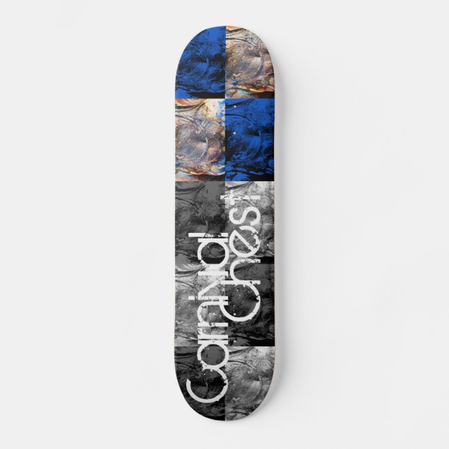 Skateboard pecho de carnaval (Anverso)