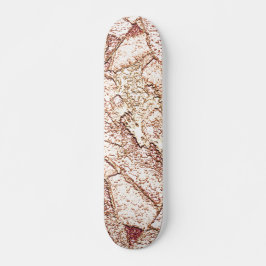 Skateboard Pedra áspera em marrom claro cremoso