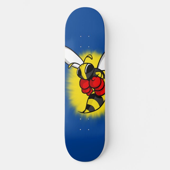 Skateboard Pegar como una abeja (Anverso)