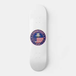 Skateboard Pegatina Connecticut, Estados Unidos
