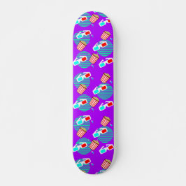 Skateboard Película polarizada retro 3d con palomitas de maíz