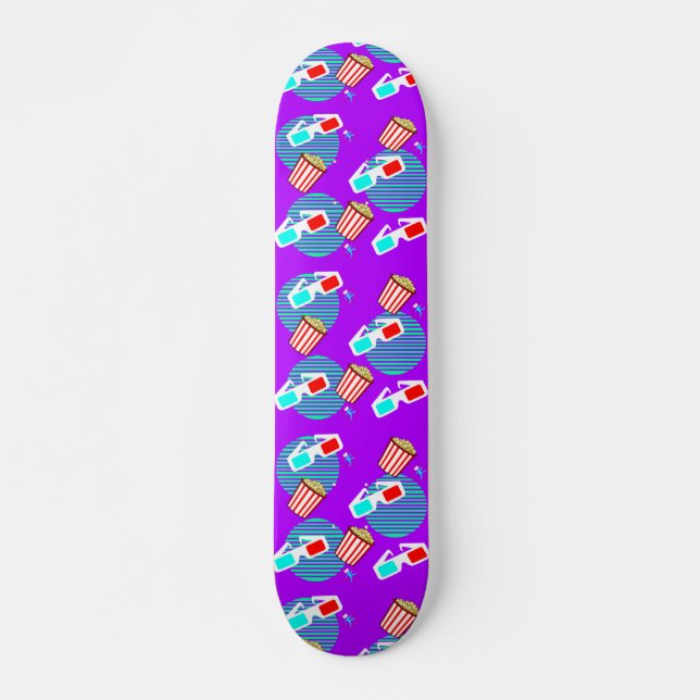 Skateboard Película polarizada retro 3d con palomitas de maíz (Anverso )