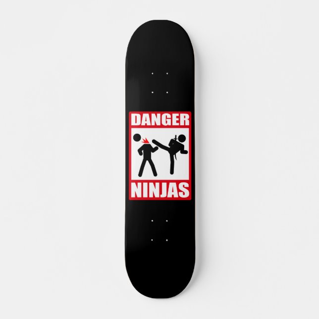 Skateboard Peligro Ninjas (Anverso )