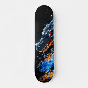 Skateboard Peligrosa criatura feroz ardiente