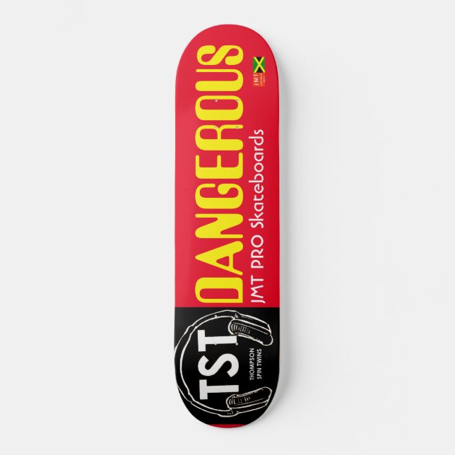 SKATEBOARD PELIGROSOS PATINES /JMT EE.UU. (Anverso)