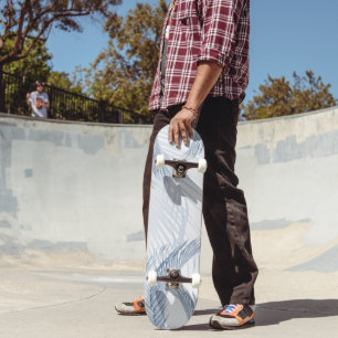 Skateboard Pelo azul suave de la palma 1