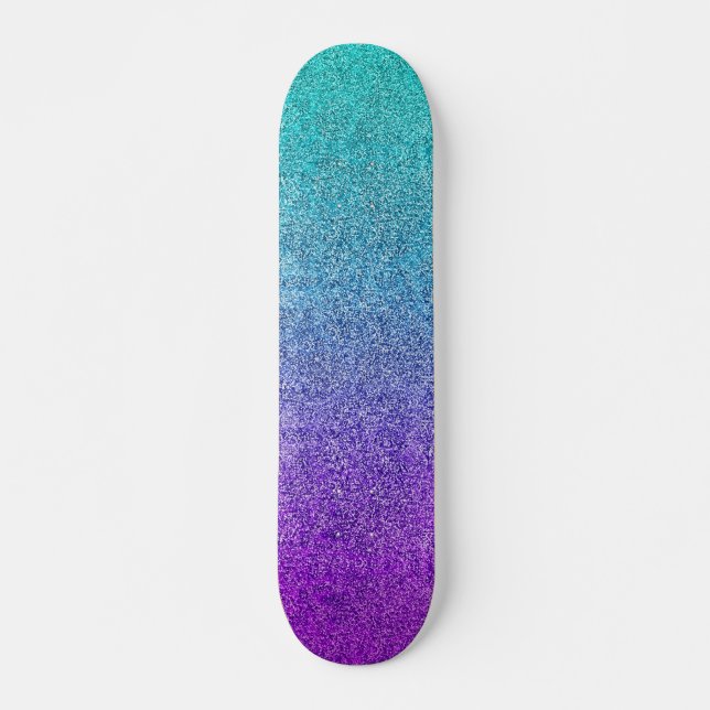 Skateboard Pendiente tropical del purpurina de la oscuridad (Anverso )