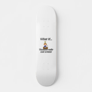 Skateboard pensamientos de pene