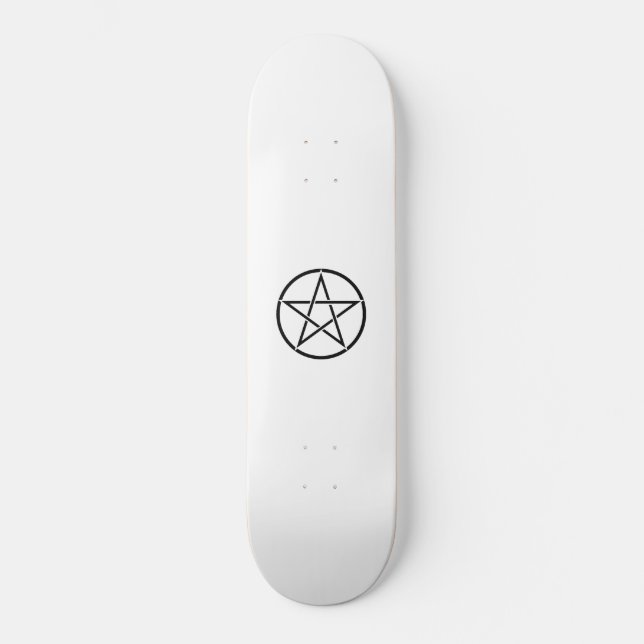 Skateboard Pentáculo de Wiccan (Pentagram) (Anverso)