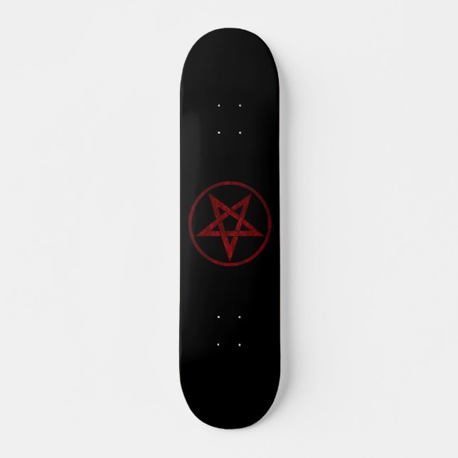 Skateboard Pentagram del diablo Rojo (Anverso )