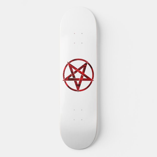 Skateboard Pentagram del diablo Rojo (Anverso)