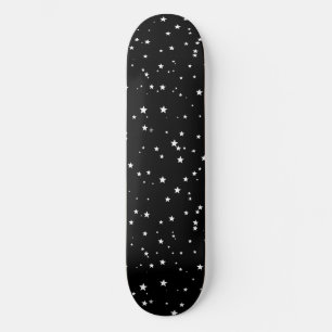 Skateboard Pequeñas y pequeñas estrellas blancas de moda en e